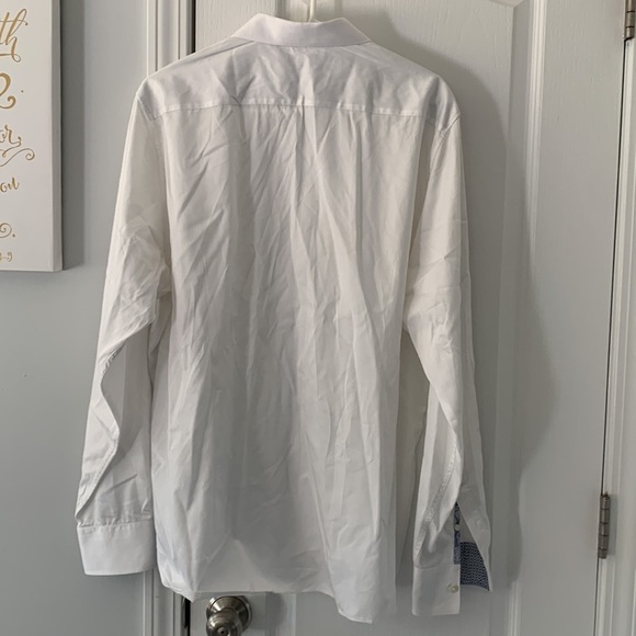 Ted Baker Button Down Collared Long Sleeve dressy Shirt size 7‎ classic career - Picture 8 of 12